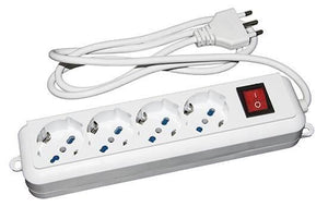 Link Accessori LKMP04 prolunghe e multiple 1,5 m 4 presa(e) AC Interno Bianco