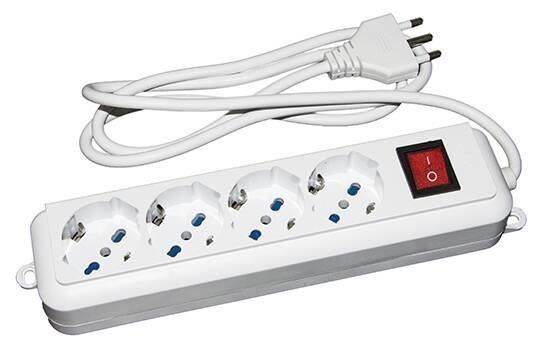 Link Accessori LKMP04 prolunghe e multiple 1,5 m 4 presa(e) AC Interno Bianco