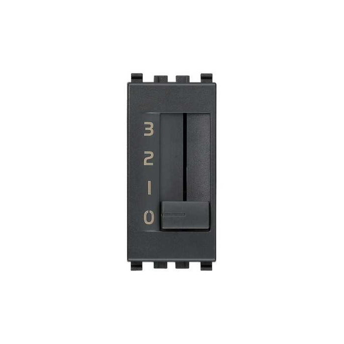 20095 Commutatore a Slitta 1P 6(2)A Grigio Eikon