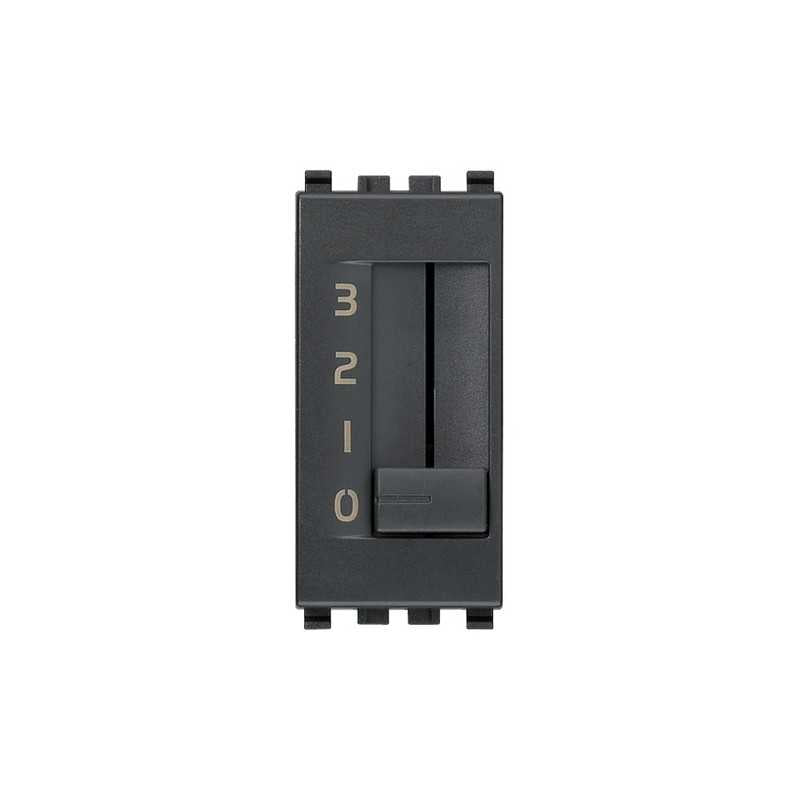 20095 Commutatore a Slitta 1P 6(2)A Grigio Eikon