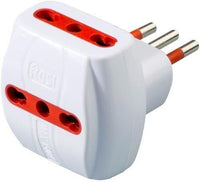 Rosi RS78041T adattatore per presa di corrente Tipo L (IT) Rosso, Bianco