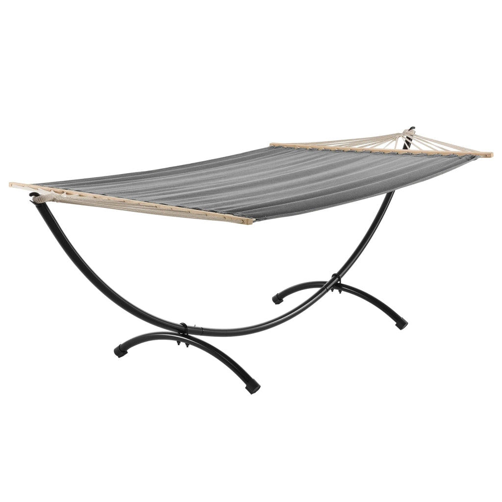 Amaca con struttura cotone poliestere metallo sinterizzato 220 cm grigio/nero 03_0002173