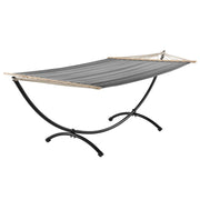 Amaca con struttura cotone poliestere metallo sinterizzato 220 cm grigio/nero 03_0002173