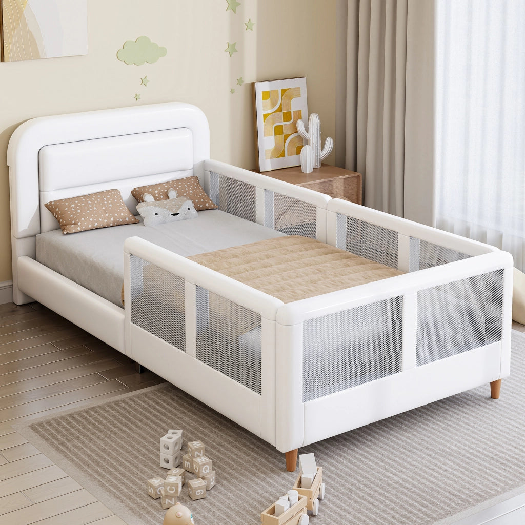 Letto Imbottito con Sponde ¨C MINIMAL ¨C Bianco 90x200