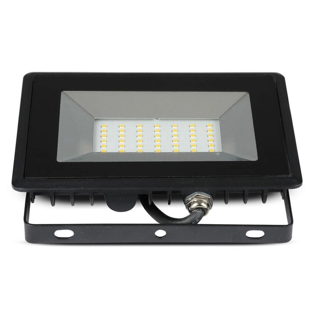 Trade Shop - Faro Proiettore A Led Smd Da 50w Colore Nero Luce Calda 3000k Per Esterno Ip65 -