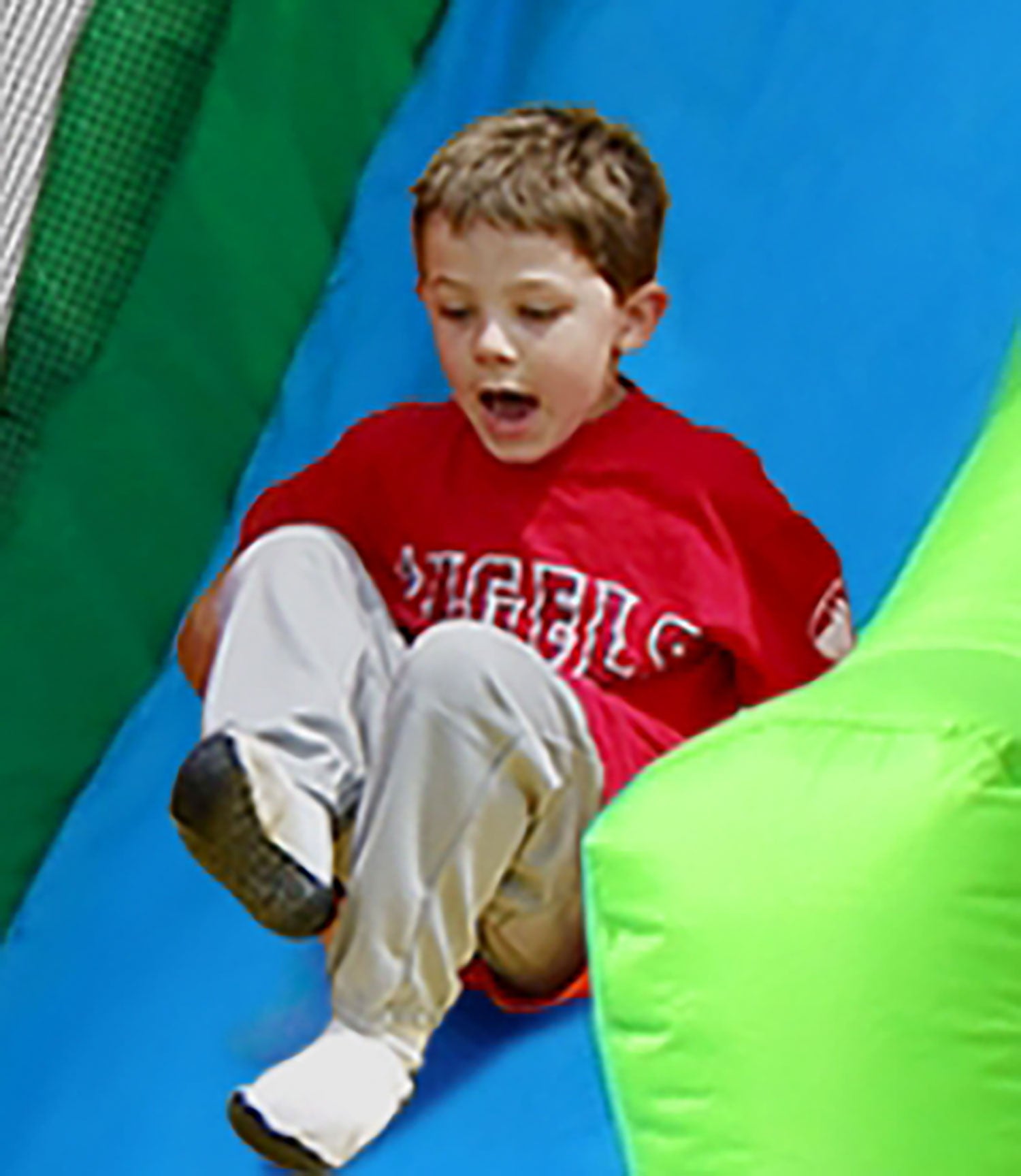 Castello Gonfiabile per Bambini Jungle Climb 390x330x270 cm Portata Massima 225 kg