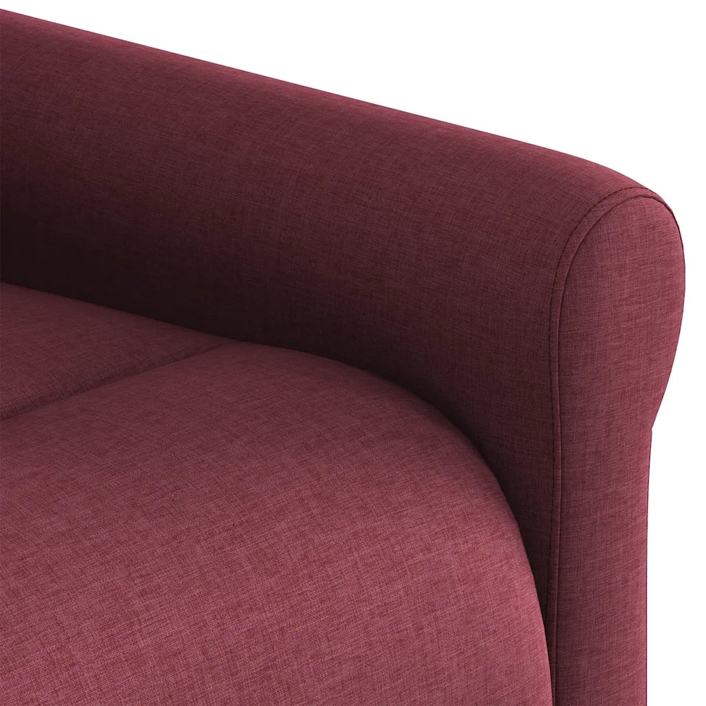Poltrona Reclinabile in Tessuto Rosso Vino 4015639