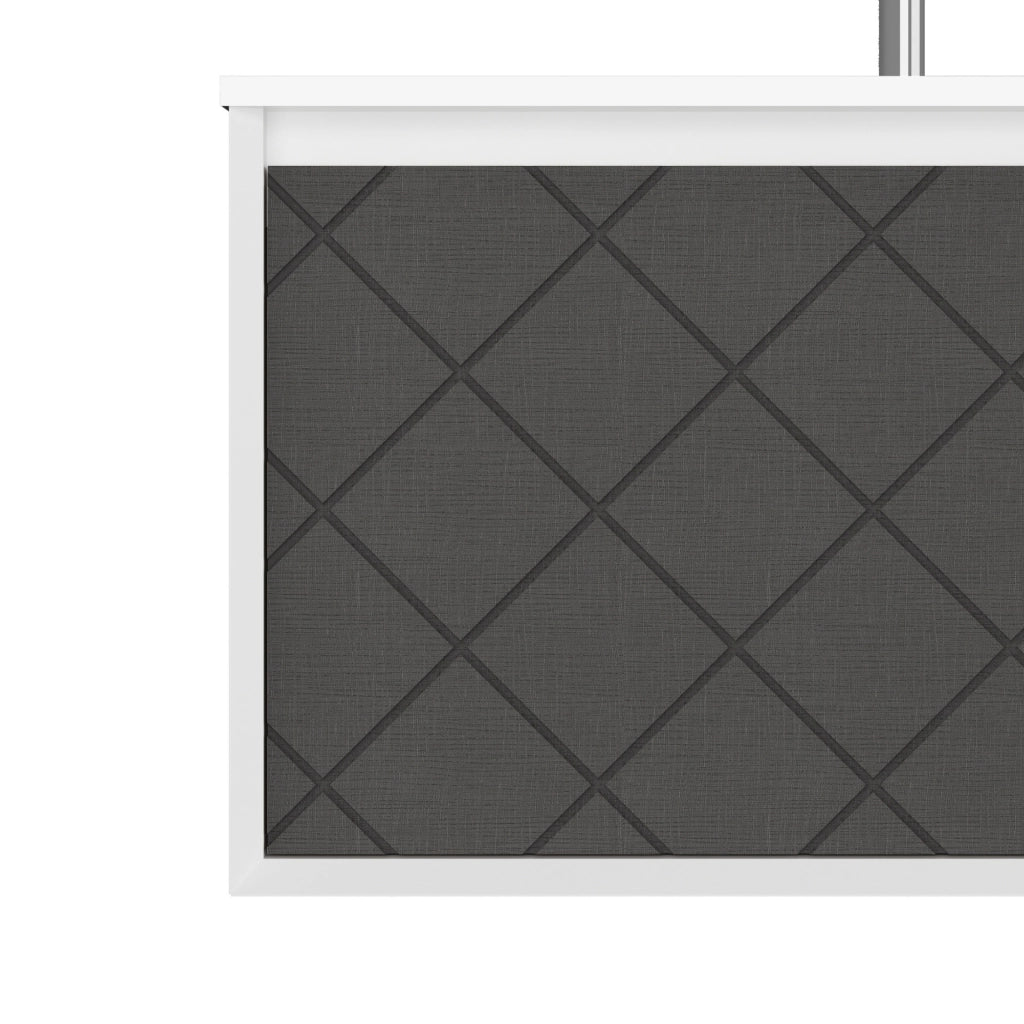 Mobile da bagno sospeso da 81cm colore lino
