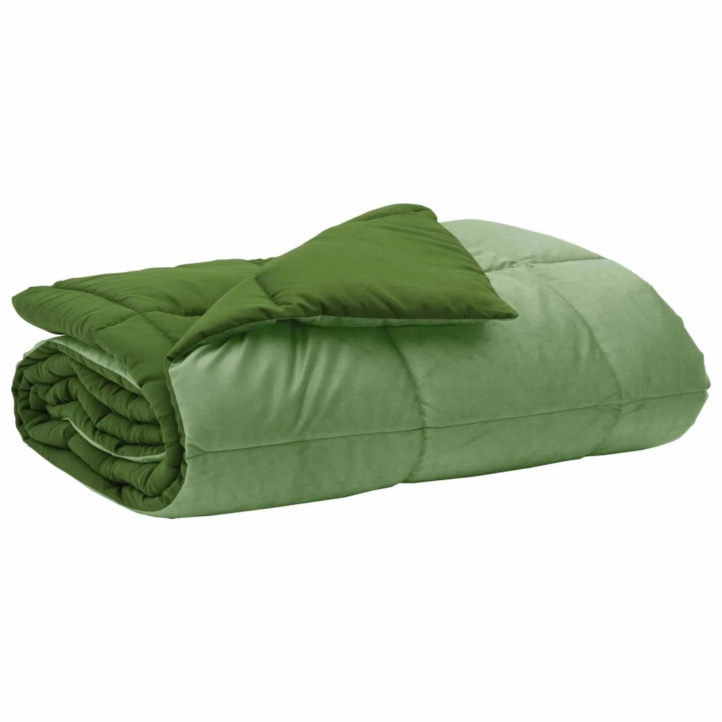 Duvet Estivo Trapuntato Verde 155 x 200 cm Microfibra 42025955