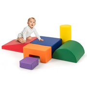 Blocchi rampicanti in schiuma per bambini 1-3 anni, Blocchi rampicanti set rampicante indoor con rettangoli Arancione