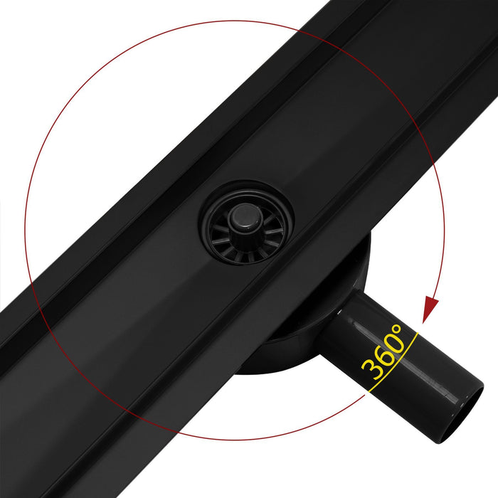 Canalina Di Scarico Rea Greek Pro Black Matt 90