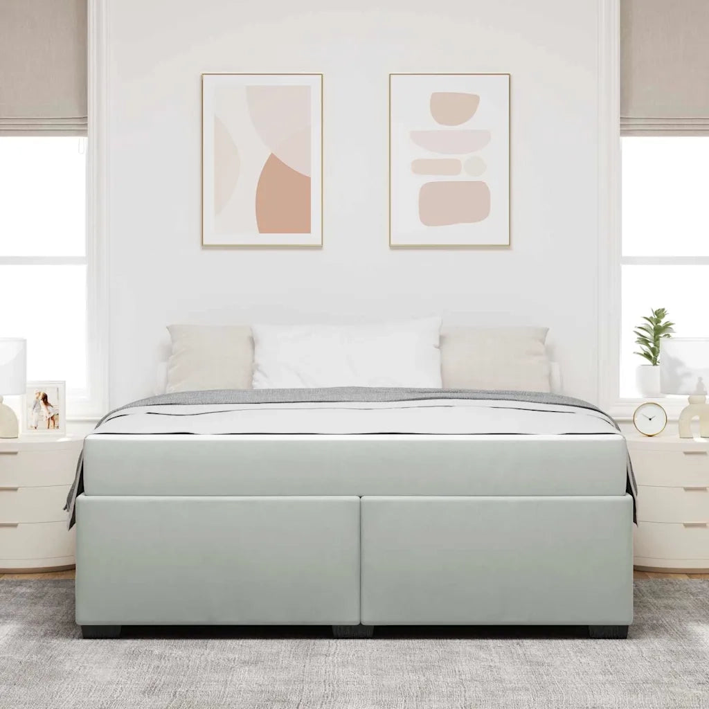 Struttura del letto Grigio chiaro 180 x 200 cm Tessuto 3399302