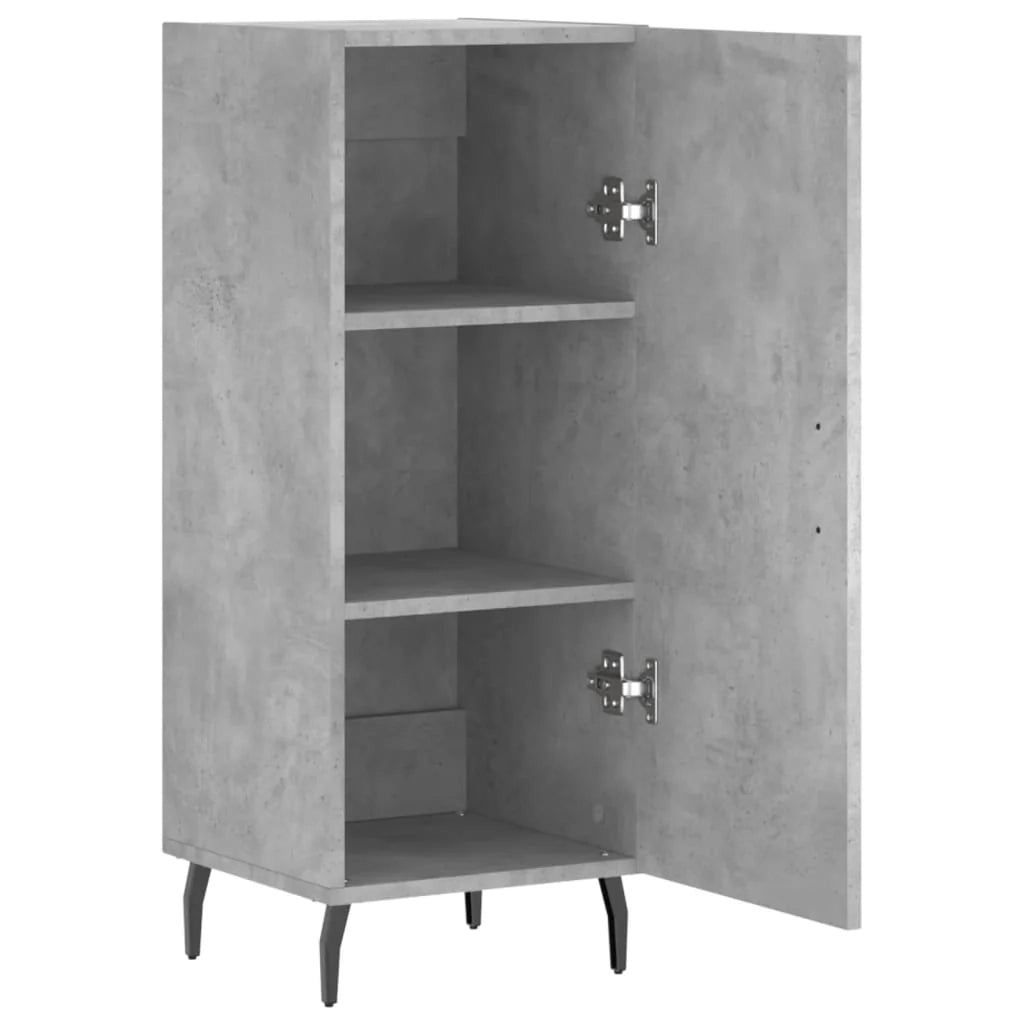Buffet credenza cassettiera armadio mobile contenitore organizer per cucina soggiorno salotto 34,5 x 34 x 90 cm legno ingegnerizzato grigio 02_0031877