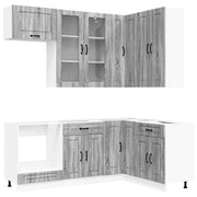 Unità Cucina KALMAR 8 pcs Sonoma grigio Legno ingegnerizzato 3438463