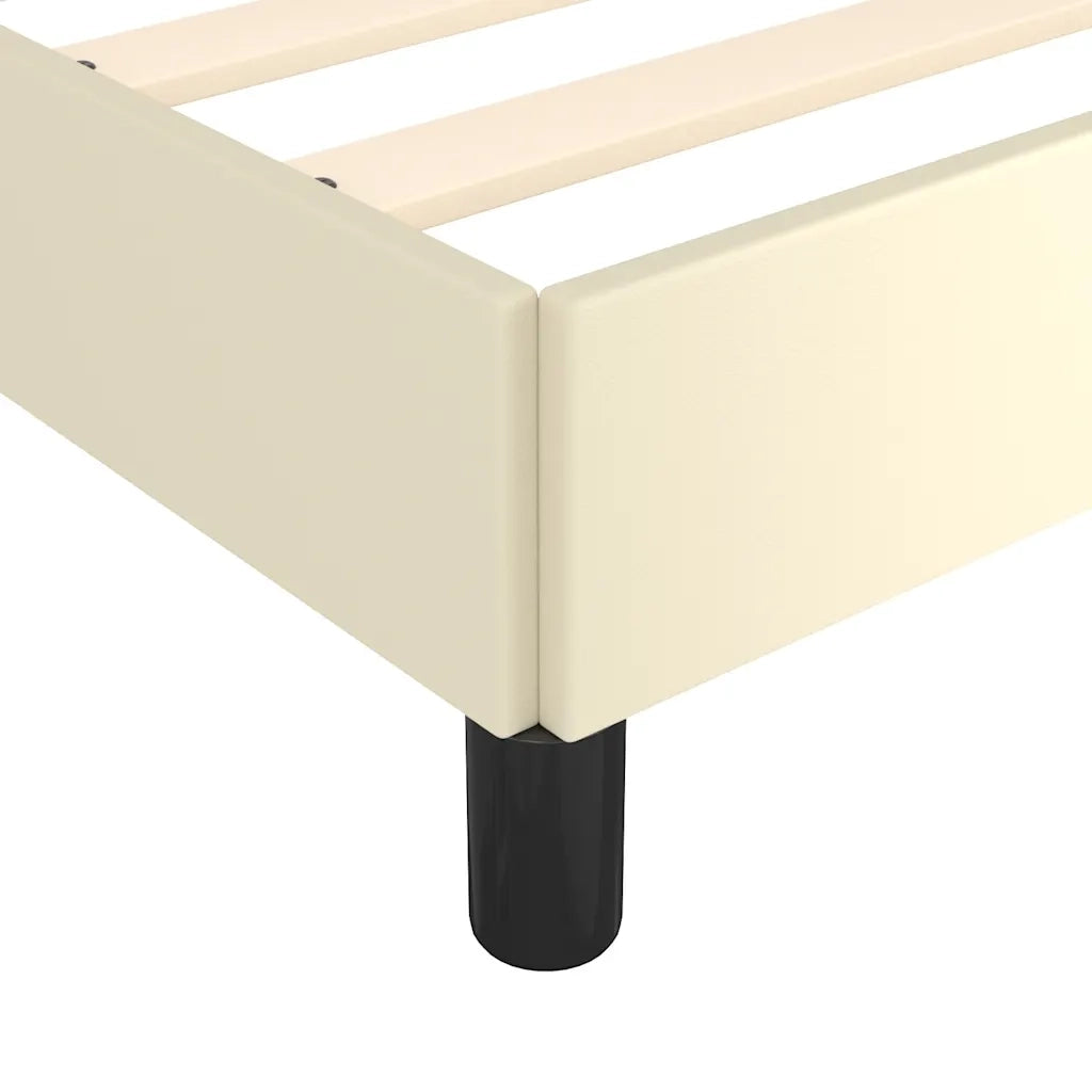 Giroletto senza Materasso Crema 120x190 cm Similpelle 3270562
