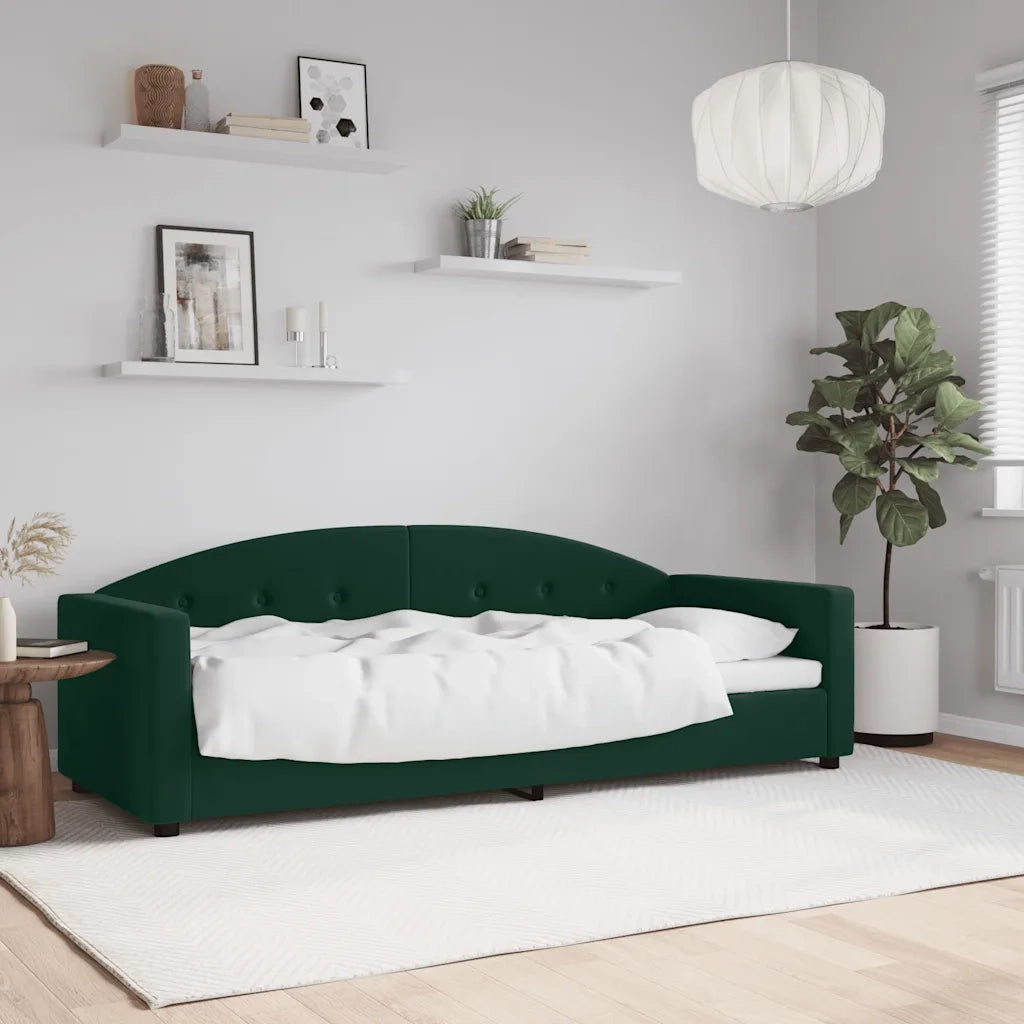 Letto da Giorno Verde Scuro 80x200 cm in Vellutocod mxl 118618