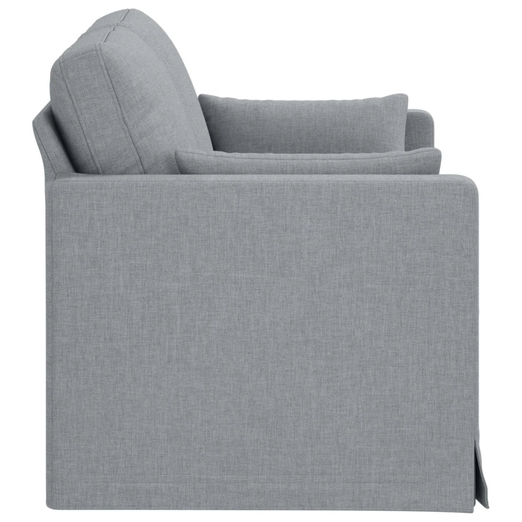 Divano | Divano da soggiorno | Sofa Grigio chiaro 139 x 78 x 80 cm Tessuto