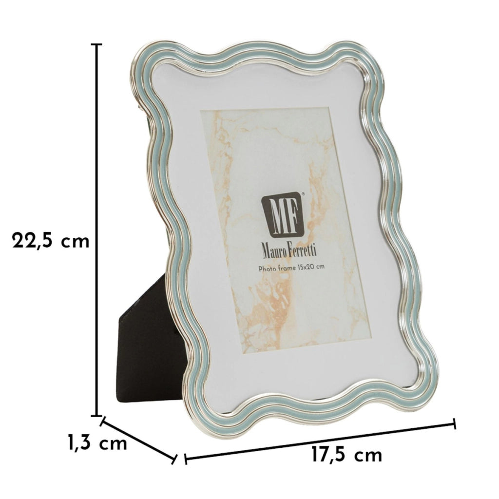 Portafoto VKH1003, Argento, Metallo, 17,5x1,3x22,5 cm