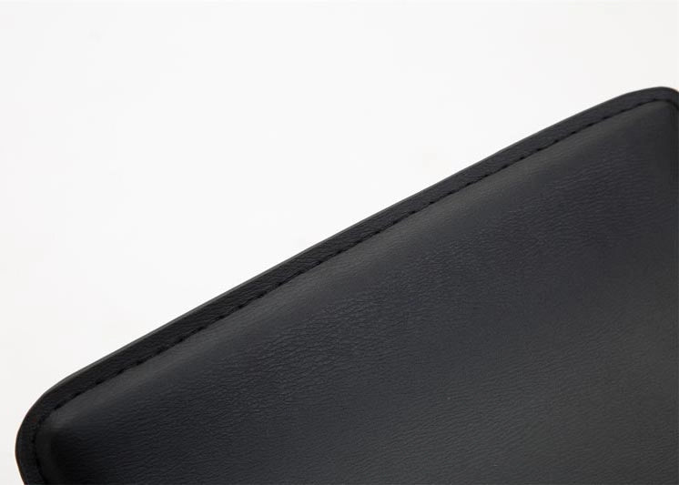 Set 2 Sgabelli Bar Dyn V2 In Similpelle nero,cromo