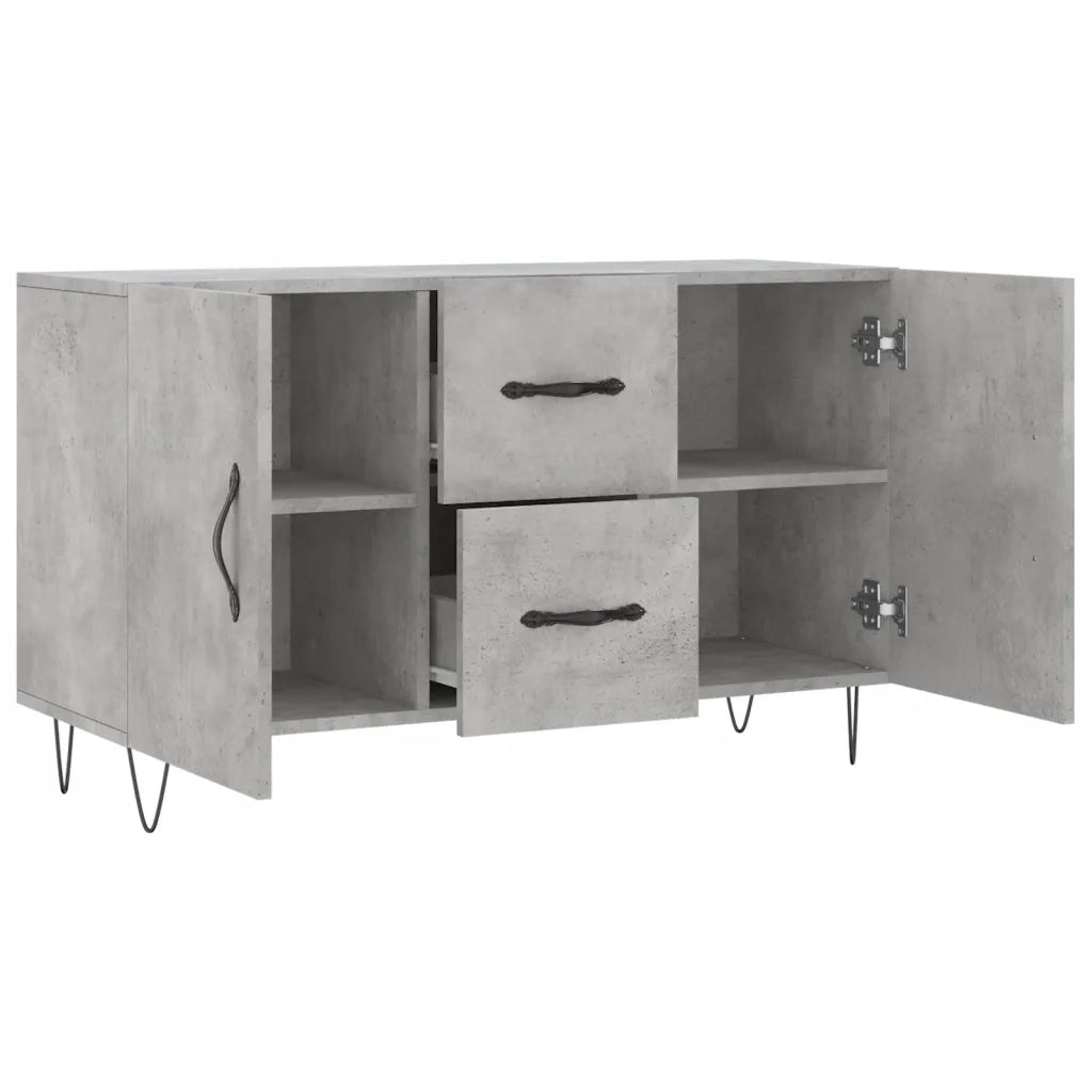 Credenza Grigio Cemento 100x36x60 cm in Legno Multistrato 828168