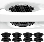 Etichette di protezione universali per maniglie porte - 4 pezzi - Set - Impermeabili - Etichette riflettenti - Dimensioni 9,5 x 8,5 cm - Protezione maniglie porte