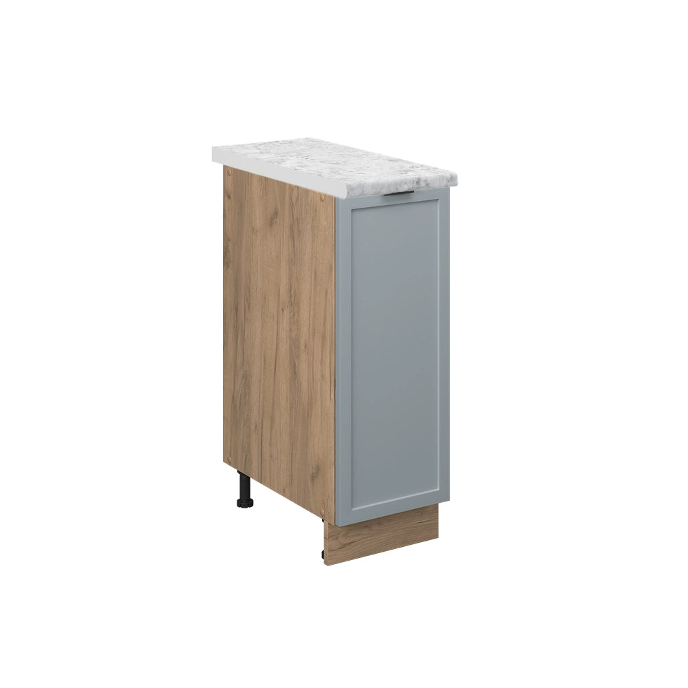 Vicco Armadio cucina dispensa alto Blu-grigio chiaro 30 cm , PL Marmo