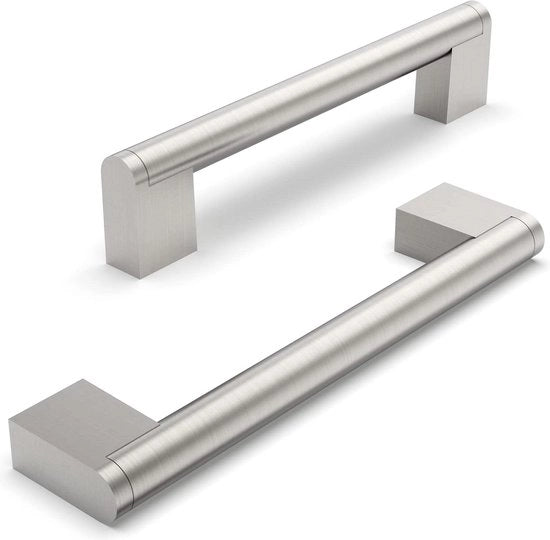 Maniglie per armadi 128 mm in acciaio inossidabile - Maniglie per armadi per cucina - Maniglie per porte bagno - Maniglie per armadi per abiti