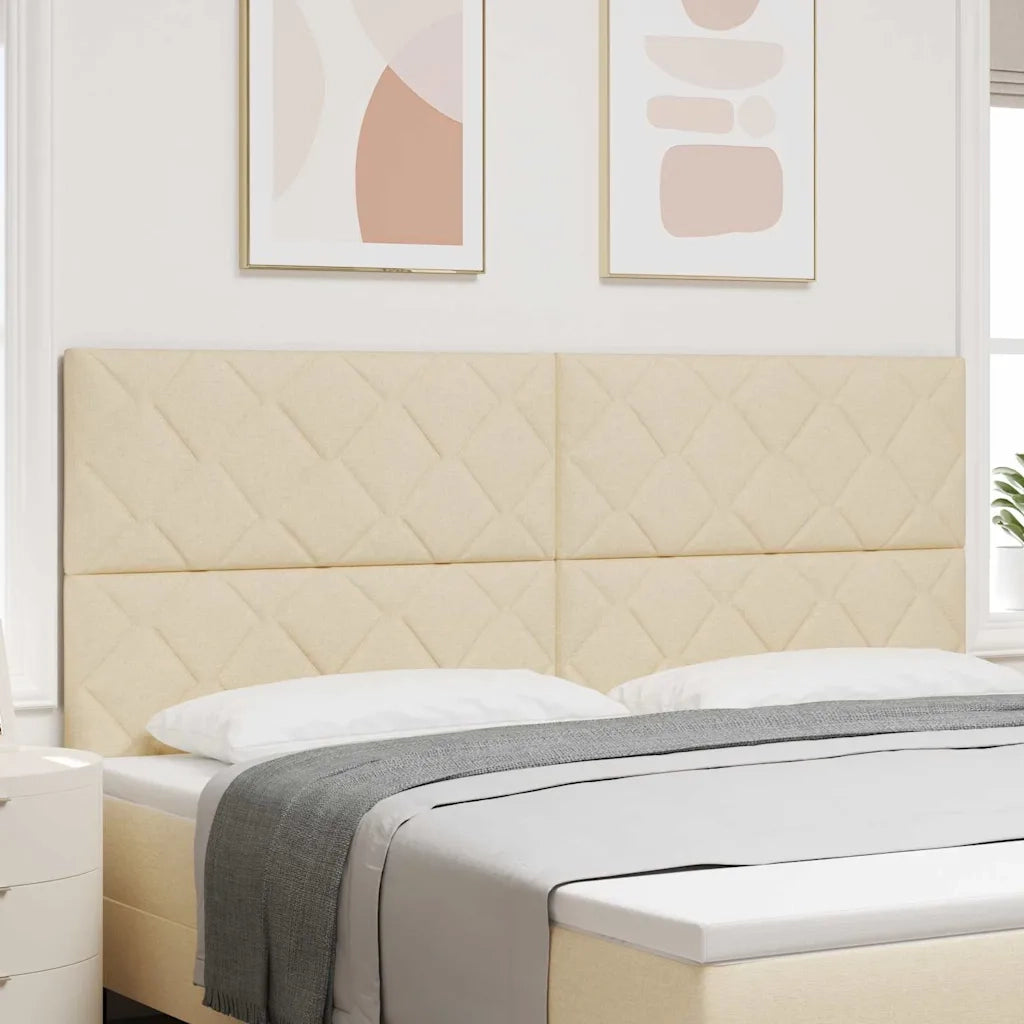 Testiera Crema 200 cm Tessuto 3337956