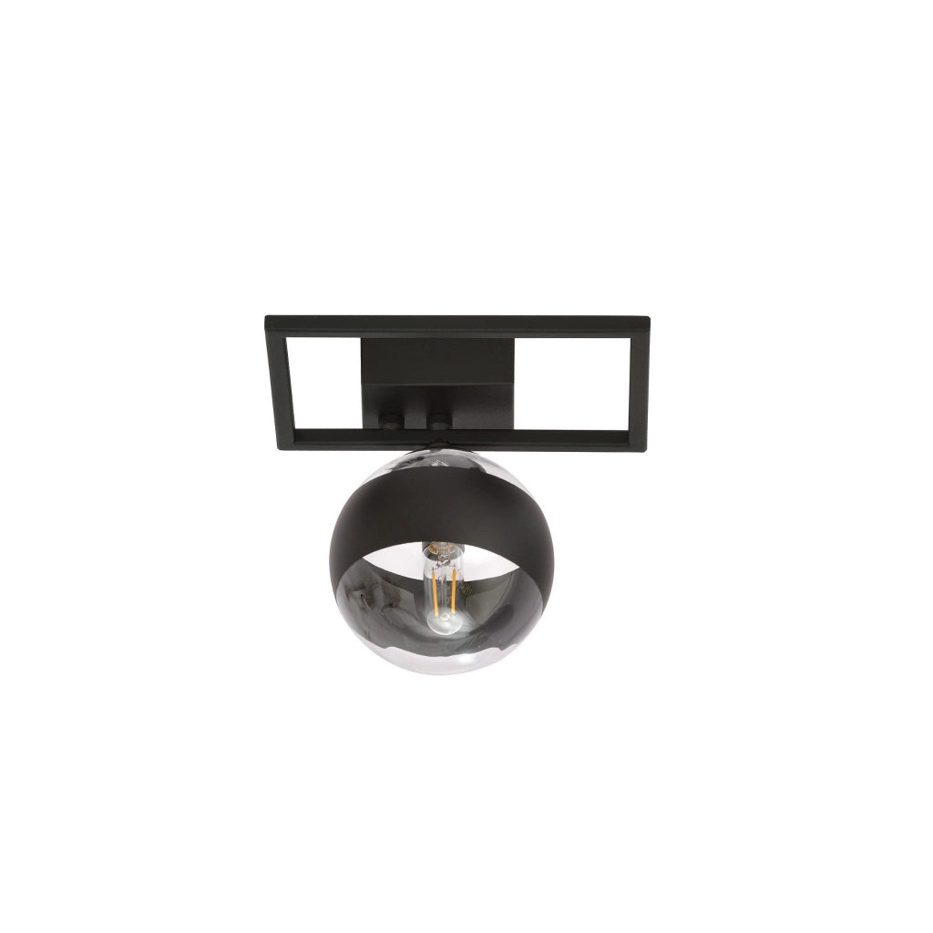 Plafoniera Emibig Imago 1 luce E14 metallo nero 21 cm