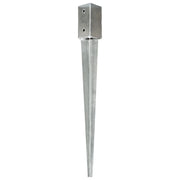 Picchetti di Terra 12 pz Argento 7x7x75 cm Acciaio Galvanizzato 145403