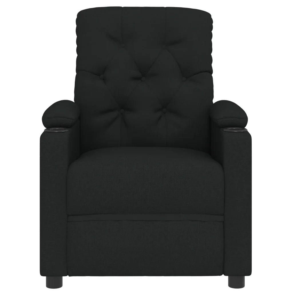 Poltrona Elettrica Reclinabile Nera in Tessuto cod mxl 15468