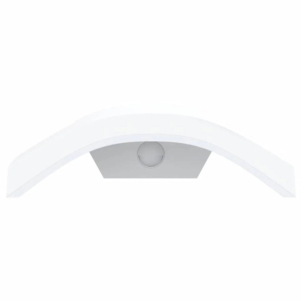 Set di 2 applique LED da esterno con sensore di movimento 27,5 x 7 x 10 cm alluminio bianco 02_0056595