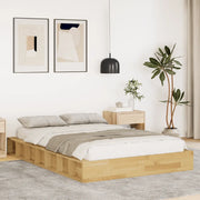 Struttura Letto Senza Materasso 120x200 cm in Legno di Rovere 3324122