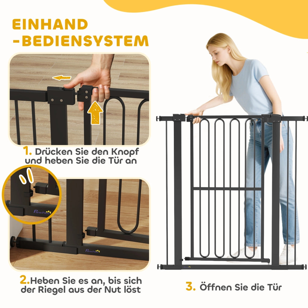 Cancelletto di Sicurezza per Cani 76-104 cm ¨C Xylo ¨C Barriera Estensibile senza Foratura