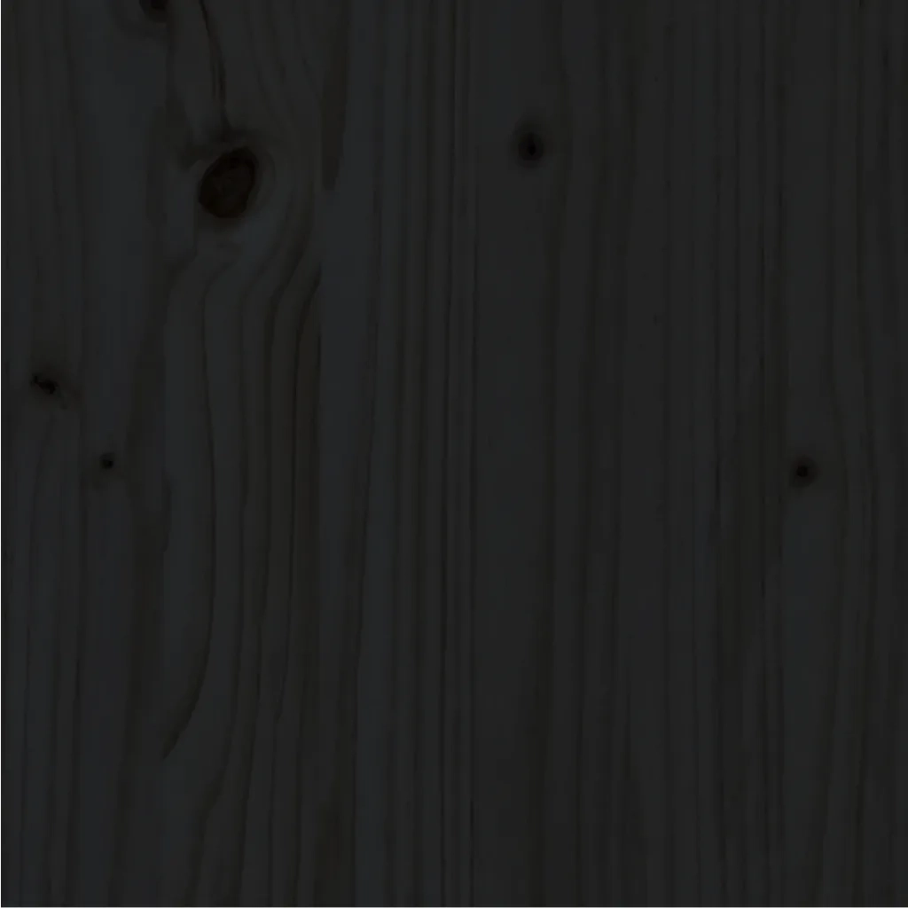Giroletto Nero in Legno Massello di Pino 90x200 cm cod mxl 60620