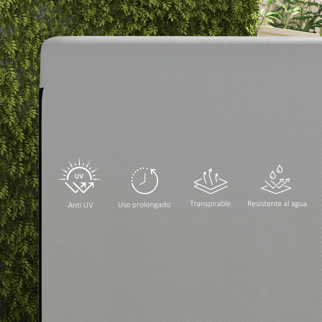 Copertura Impermeabile per Sedia a Dondolo da Giardino 3 Posti ¨C zephmum ¨C Grigio 215x155x150 cm