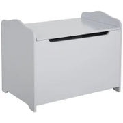 Cassapanca Portagiochi in Legno, Panca Contenitore per Cameretta Coperchio con Pistone Pneumatico, 60x40x48cm, Grigio