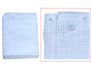 4F Telo Bianco Retinato Occhiellato 2x3mt