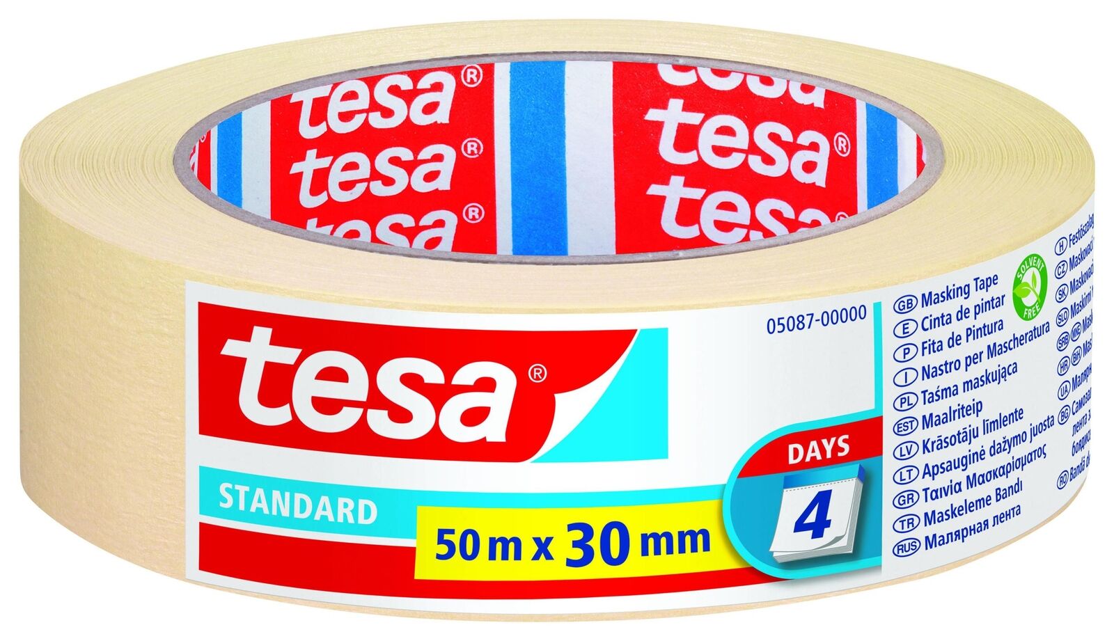 TESA Nastro in carta adesivo 30 mm x 50 m Beige