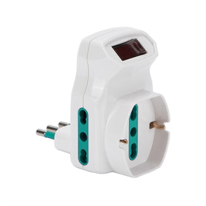 FANTON 87317 adattatore per presa di corrente Tipo L (IT) Tipo L (IT) + Tipo F Bianco