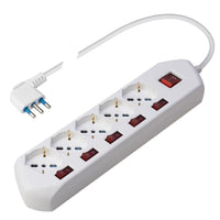 Poly Pool PP2509 prolunghe e multiple 1,5 m 5 presa(e) AC Interno Bianco