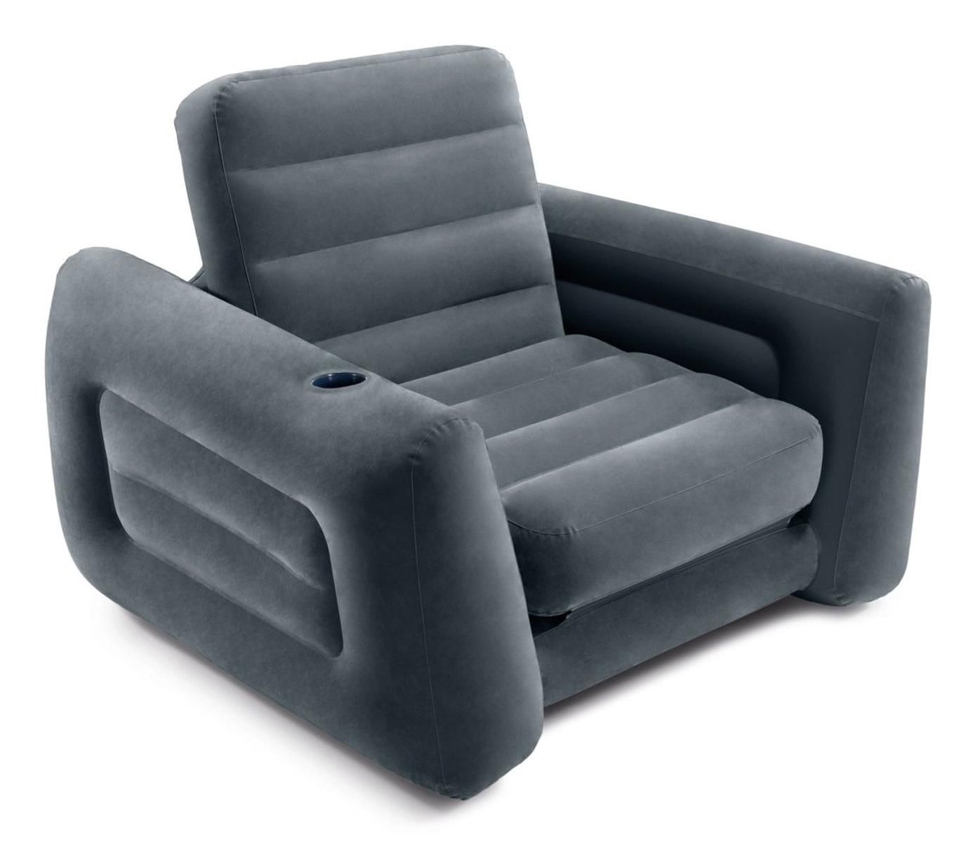 Intex Poltrona Letto Divano Gonfiabile Velluto Componibile 117x224x66 Cm