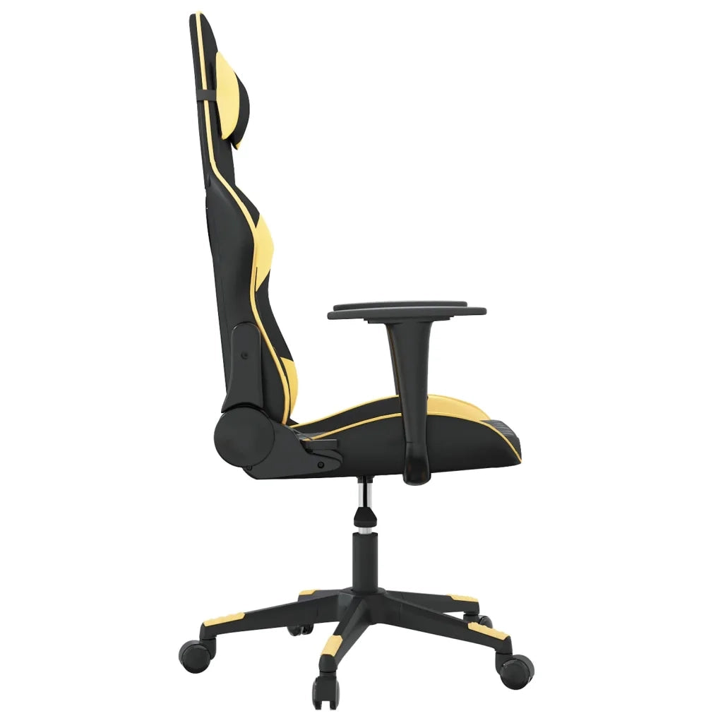 Sedia da Gaming Nera e Oro in Similpelle cod mxl 69715