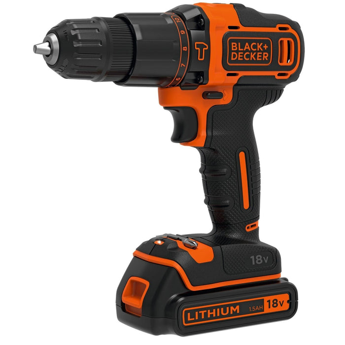 Black & Decker BDCHD18KB-QW trapano Nero, Arancione