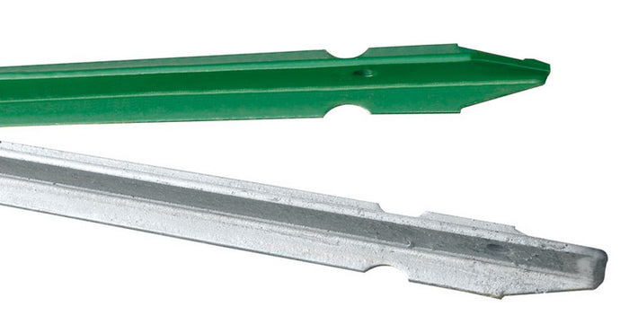 paletto per recinzioni plastificato verde h cm.225 mm.30x30x3 cod:ferx.vit41210