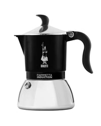 Bialetti Fiammetta Induction Moka 0,1 L Nero, Acciaio inox