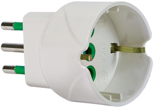 FANTON 82600-E adattatore per presa di corrente Tipo L (IT) Tipo L (IT) + Tipo F Bianco
