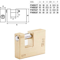 Iseo Lucchetto Ottone 60mm Serrande Ka City