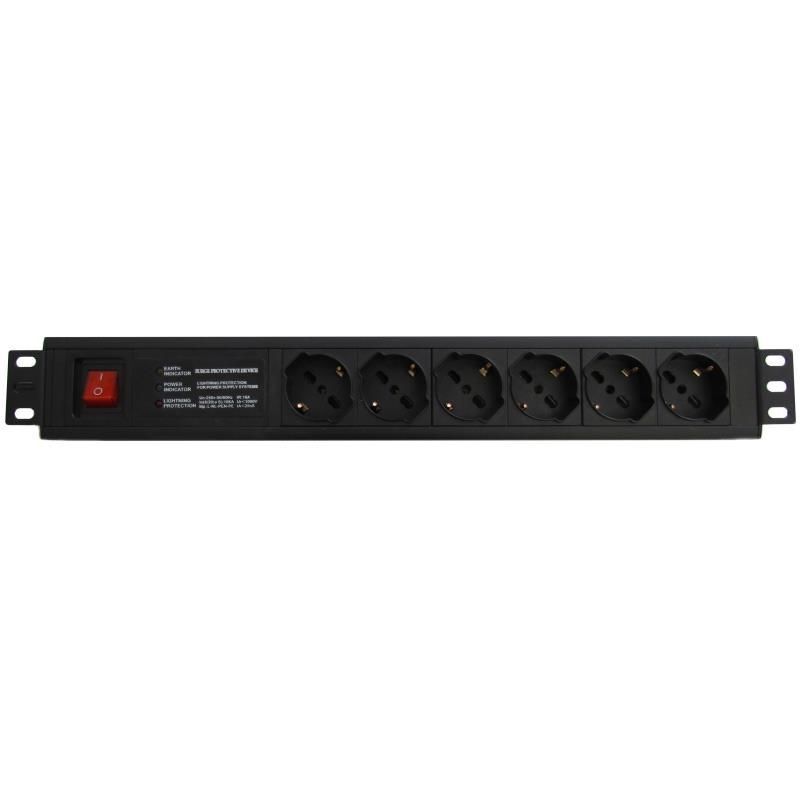 WP WPN-PDU-I06-06 protezione da sovraccarico Nero 6 presa(e) AC 250 V