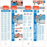 Bestway Steel Pro 56406 piscina fuori terra Piscina con bordi Piscina rotonda 4678 L